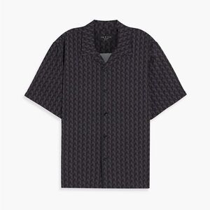 Rag & Bone Charcoal Houndstooth Shirt
